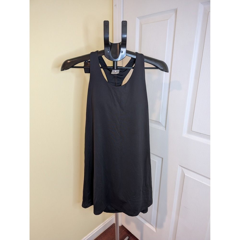 Calia Energize Dress Padded Black Racerback Shelf Bra Pocket NWT - Size M